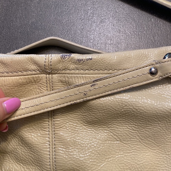 Coach Ivory Patent Shoulder Bag - Picture 8 of 11